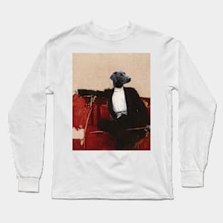 Black Victorian Lab Long Sleeve T-Shirt